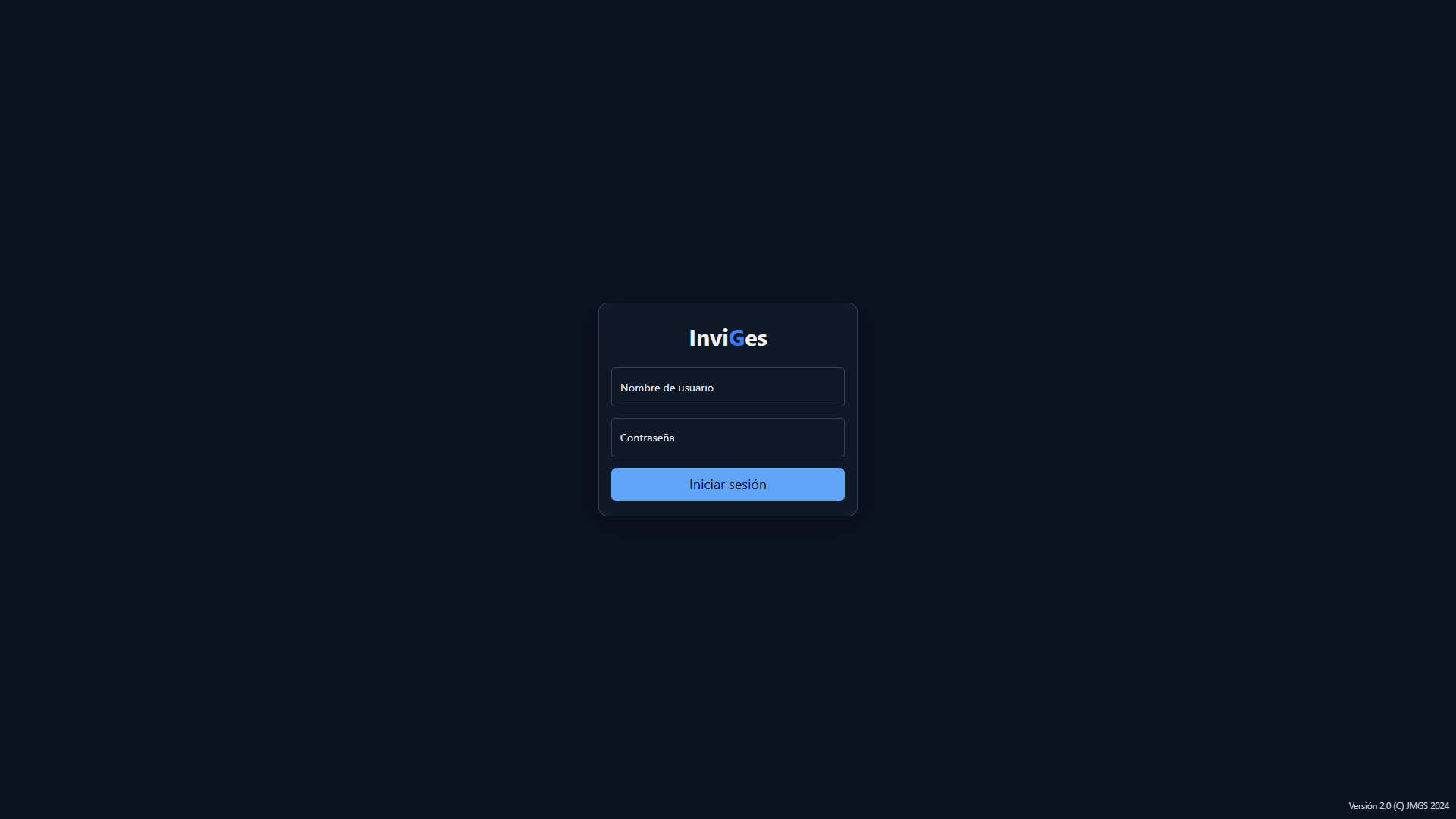 Pantalla de Login
